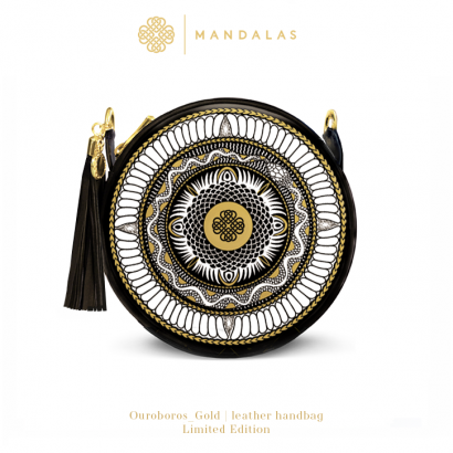 Mandala UROBOROS_gold / torebka skórzana