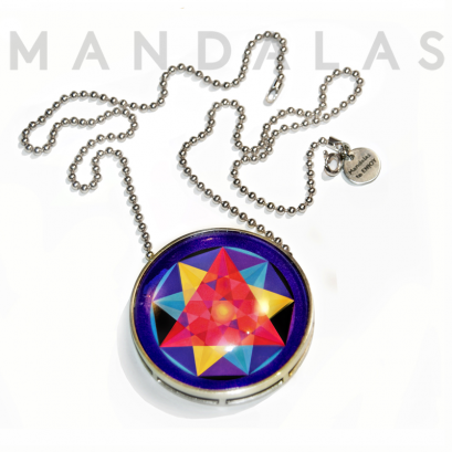 Mandala FLAMENCO / srebrny wisior