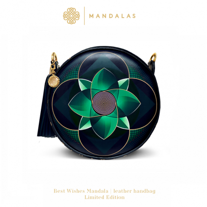 Mandala BEST_WISHES / torebka skórzana