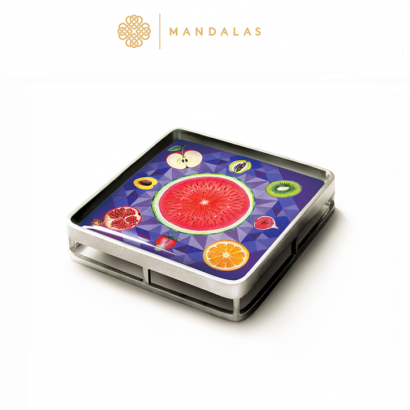 Mandala LOVE / srebrny wisior