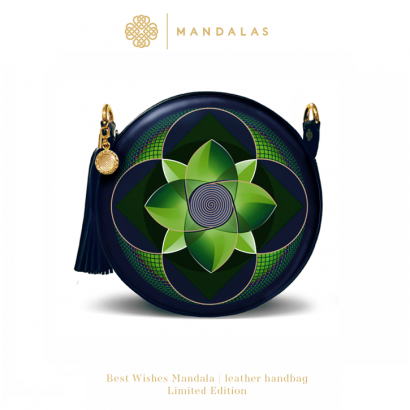 Mandala BEST WISHES_light / torebka skórzana