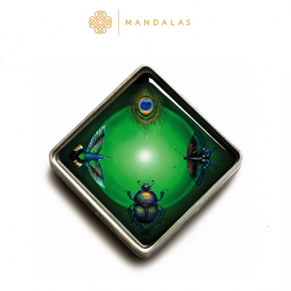 Mandala HEALING / srebrny wisior