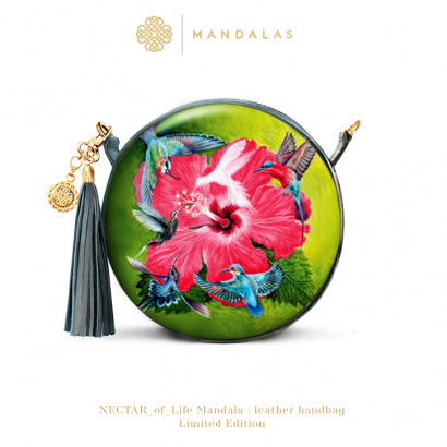 NECTAR_of_Life Mandala  / leather handbag