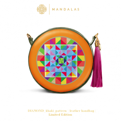 The DIAMOND Mandala / leather handbag
